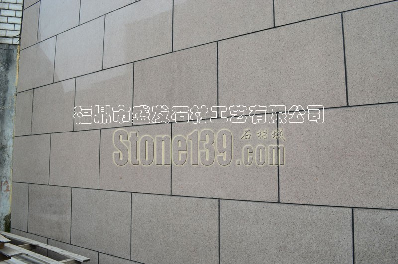 卡蘭啡花崗巖墻面干掛應用實景效果圖