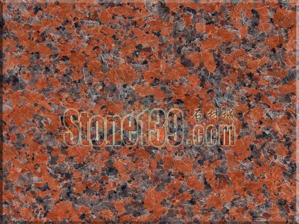 三款國產紅色花崗巖（石島紅、永定紅、楓葉紅）的比較