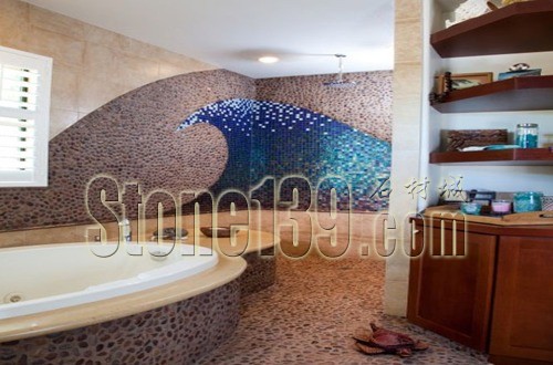 鵝卵石馬賽克打造的家裝藝術暢想