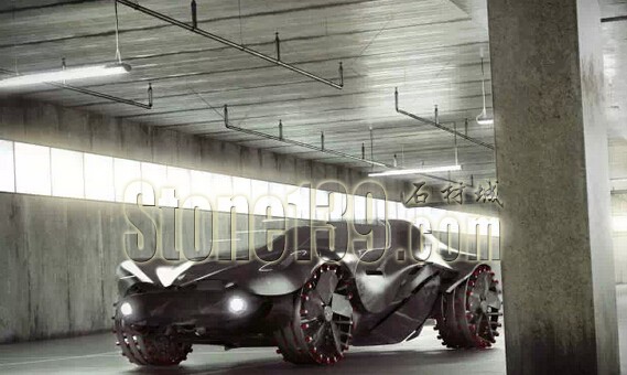 奢華石材內裝打造超級跑車概念車