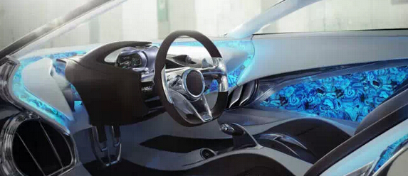 奢華石材內裝打造超級跑車概念車