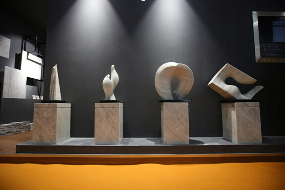 江西雅高礦業(yè)2015廈門(mén)石材展展廳現(xiàn)場(chǎng)圖片