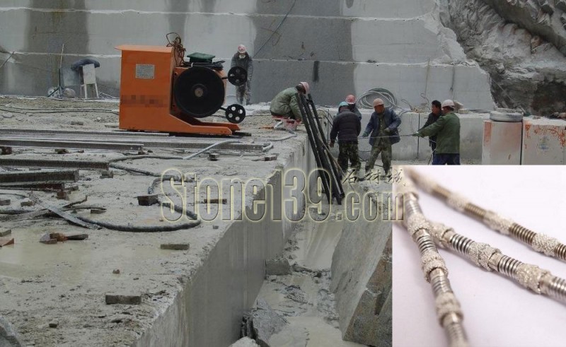 花崗石礦山開采用金剛石串珠繩鋸切割的特點與優勢分析