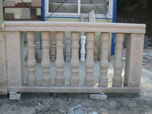 廣和石材花崗巖仿形欄桿產品