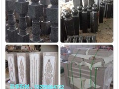 黑色石材欄桿 花崗巖護欄 仿形欄桿石材供應(yīng)