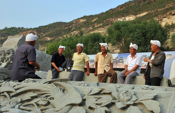 陜西綏德石獅雕刻-中國民間文化的典型體現