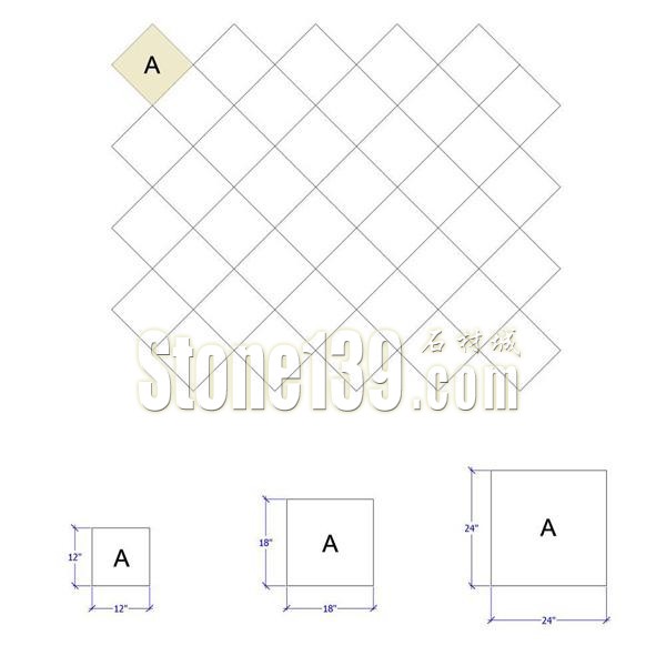 石材薄板鋪地的十四種拼貼方法
