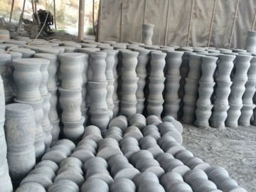 喬治亞灰柱子 園林環境石材擋車柱