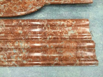 紫玉紅線條 紅色大理石仿形產品