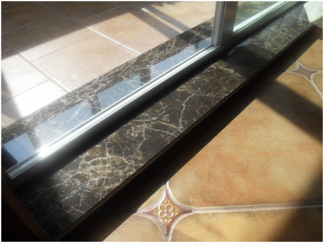 深啡網落地窗門檻石