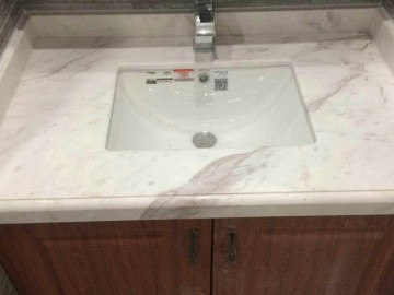 南陽大理石背景墻，吧臺，洗手臺