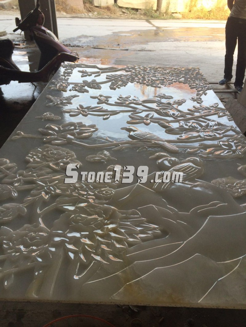 天豪石業CNC電腦自動雕刻機加工各種石材工藝品