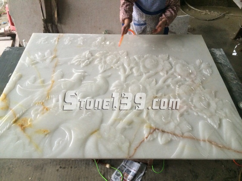 天豪石業CNC電腦自動雕刻機加工各種石材工藝品