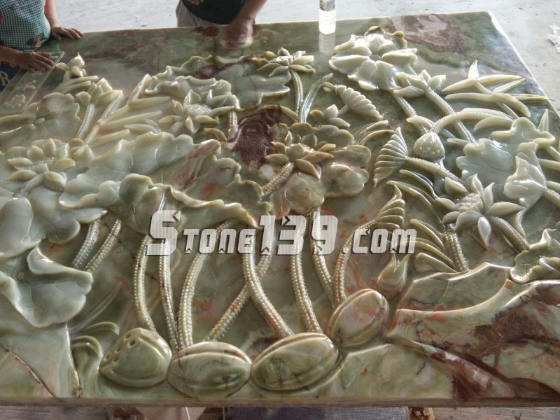 天豪石業CNC電腦自動雕刻機加工各種石材工藝品