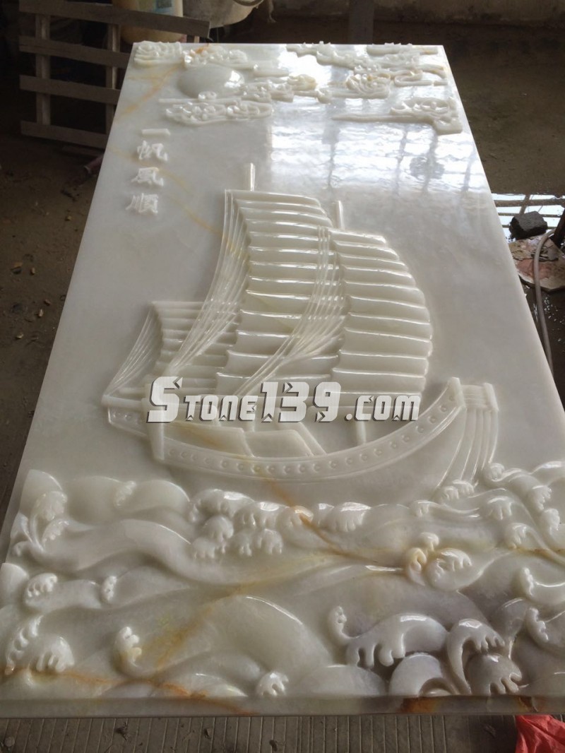 天豪石業CNC電腦自動雕刻機加工各種石材工藝品