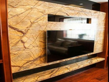進口大理石電視背景墻裝飾