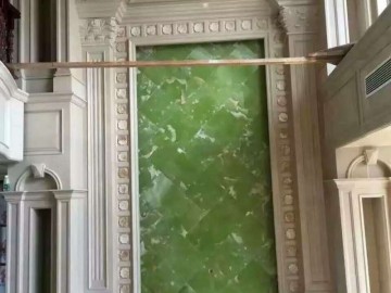 別墅豪宅復式樓客廳大理石背景墻裝飾JL-066