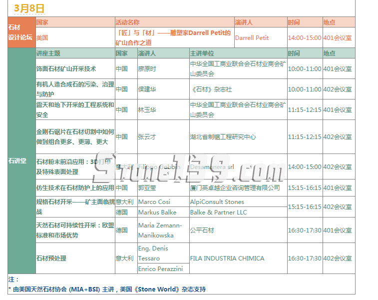 第17屆廈門石材展 開幕倒計時21天 世界石材大會 8號議程發(fā)布