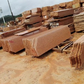 江西映山紅石材荒料板材現貨供應