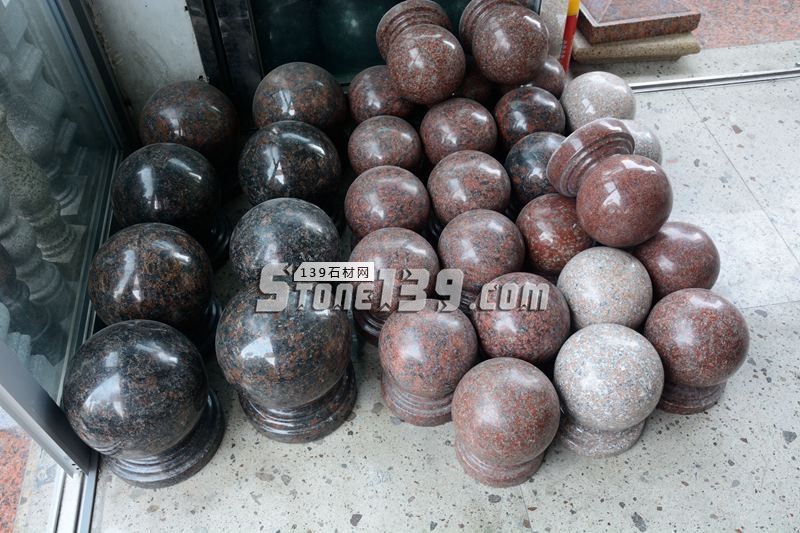 輝遠天宏石材經營批發欄桿/欄桿壓板/圓球/圓柱/異形線條等石材加工品