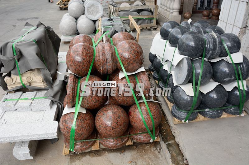 恒毅輝杰石材主營花崗巖欄桿、圓球、仿型異形等石材加工產品