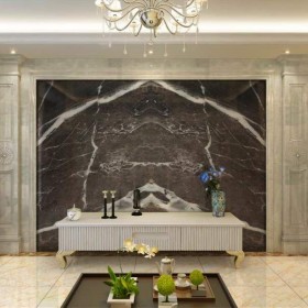 安卡灰背景墻效果