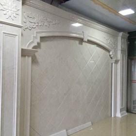 泉州鯉城區新峰社區大理石背景墻 西郊社區石材背景墻