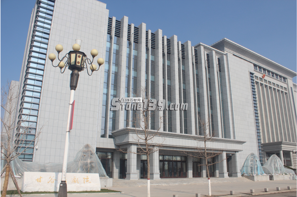 甘谷大劇院石材工程裝飾-甘肅金潤玉公司案例