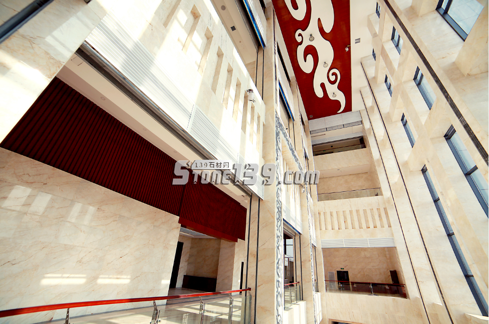 甘谷大劇院石材工程裝飾-甘肅金潤玉公司案例