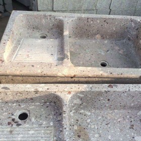 七彩石花崗巖洗衣池成品