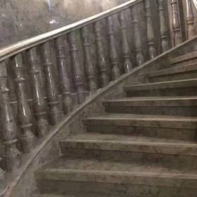 藍色妖姬大理石樓梯踏步應用