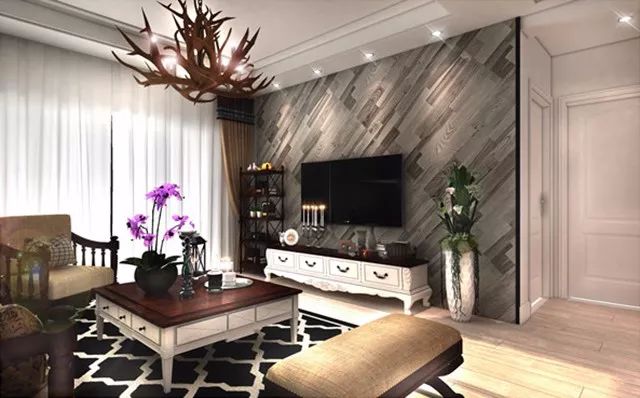 各種風格的石材電視墻讓人眼花繚亂
