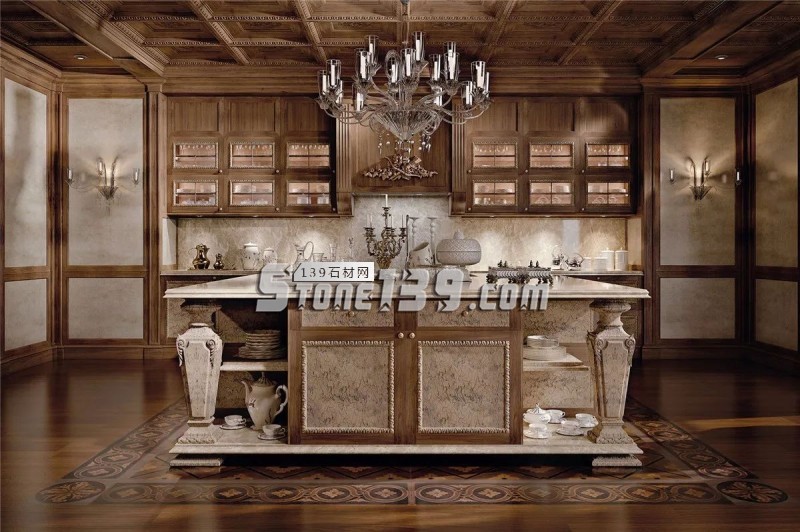 藝術品般的大理石廚房，做飯也可以很享受