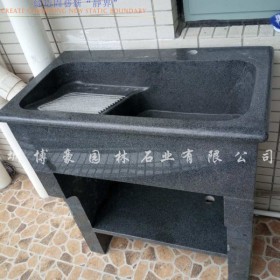 博豪石業品牌花崗巖一體化洗衣池