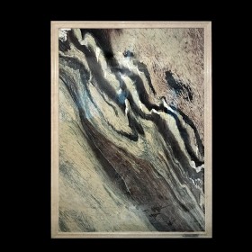 山水畫大理石背景墻 石獅石材背景墻