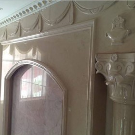 大理石歐式背景墻 石獅石材背景墻