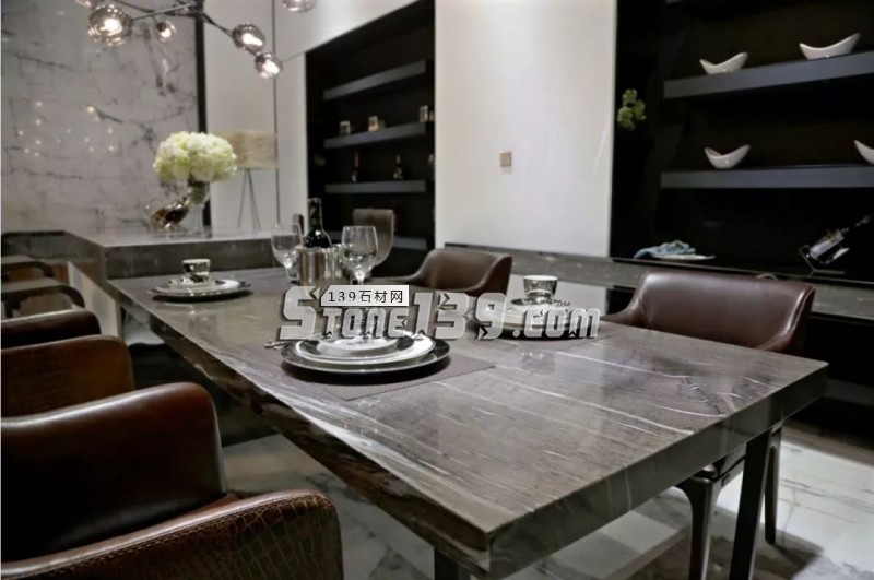 檀香飛雪大理石及案例應用