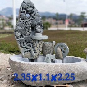 風景石風水石 園林石材流水