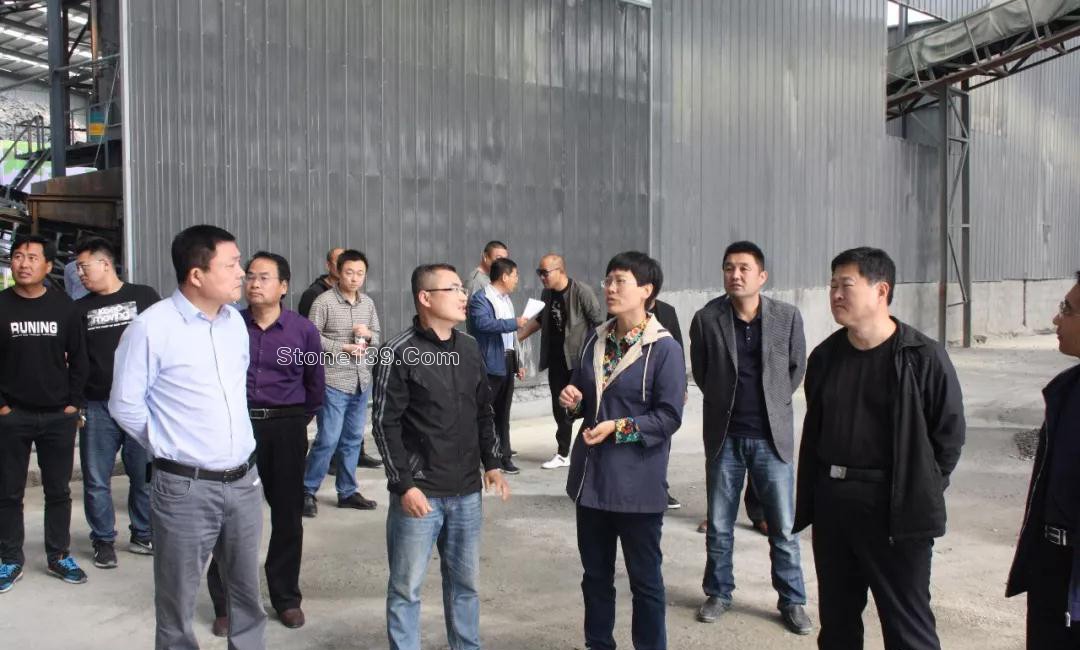 山東五蓮縣召開石材加工企業規范會議現場"