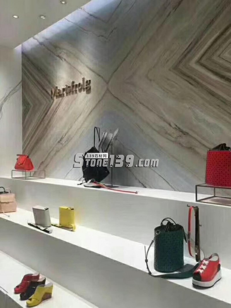 意大利藍金沙大理石裝飾案例