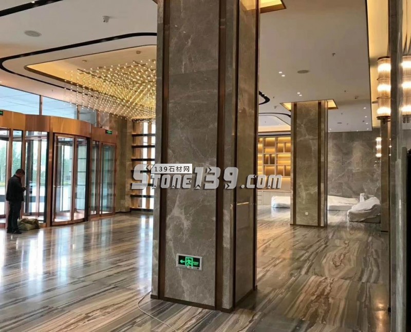 意大利藍金沙大理石裝飾案例