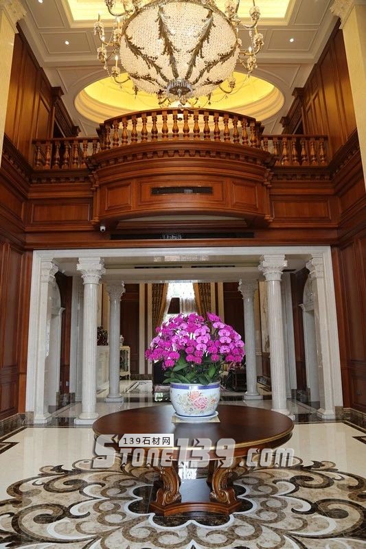 大理石豪宅家裝,中信山語湖別墅