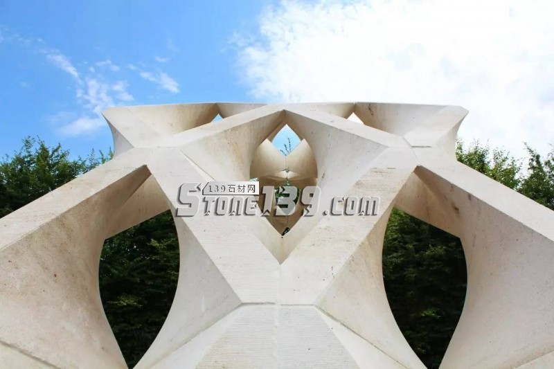 用(意大利)原石打造的拱形石材拋物線拱形預制結構