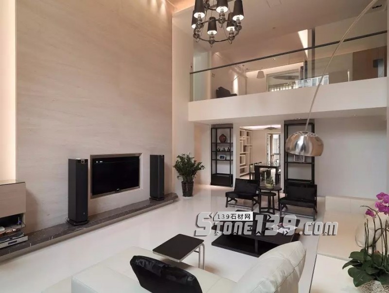 80后、90后年輕人鐘愛的大理石電視背景墻裝飾風格