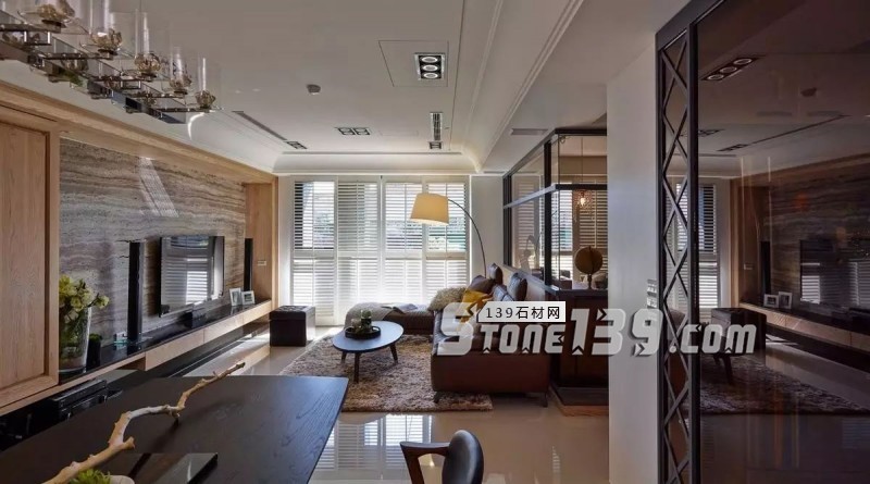 80后、90后年輕人鐘愛的大理石電視背景墻裝飾風格