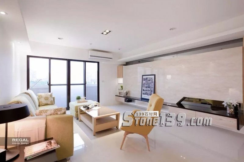 80后、90后年輕人鐘愛的大理石電視背景墻裝飾風格