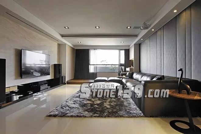 80后、90后年輕人鐘愛的大理石電視背景墻裝飾風格