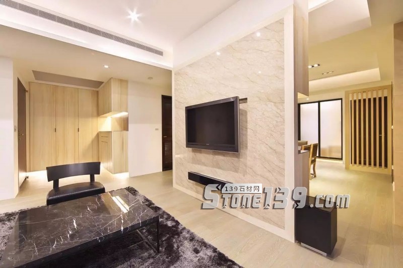 80后、90后年輕人鐘愛的大理石電視背景墻裝飾風格