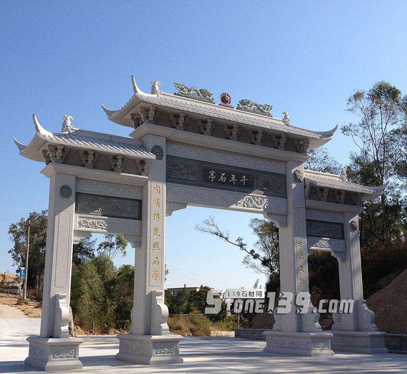 寺廟山門(mén)石雕