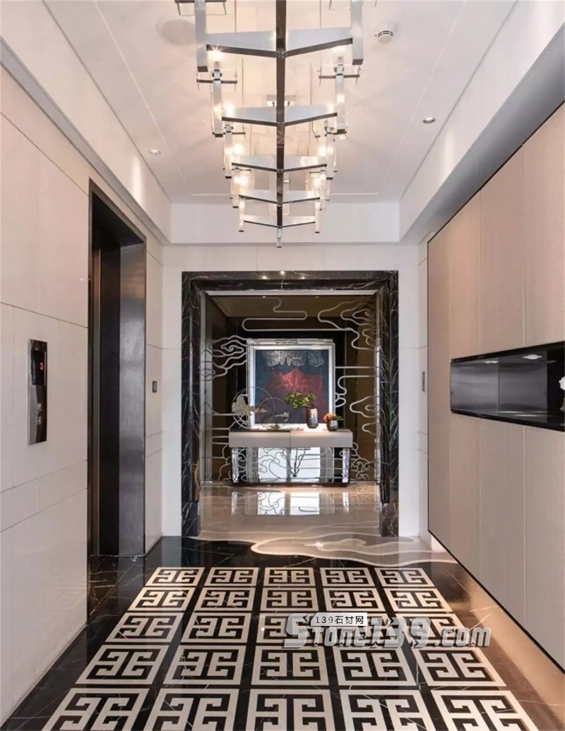 2018年最流行的大理石樓梯、過道、拼花應用分享